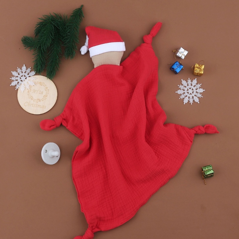Chăn Cotton Mềm Mại In Hình Ông Già Noel Cho Bé