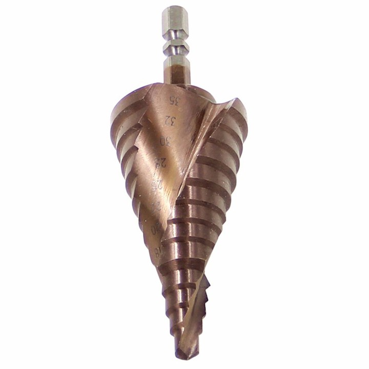 Mũi khoan bước tháp HSS COBAN M35 6-35mm khoan inox,sắt,thép,gỗ,...