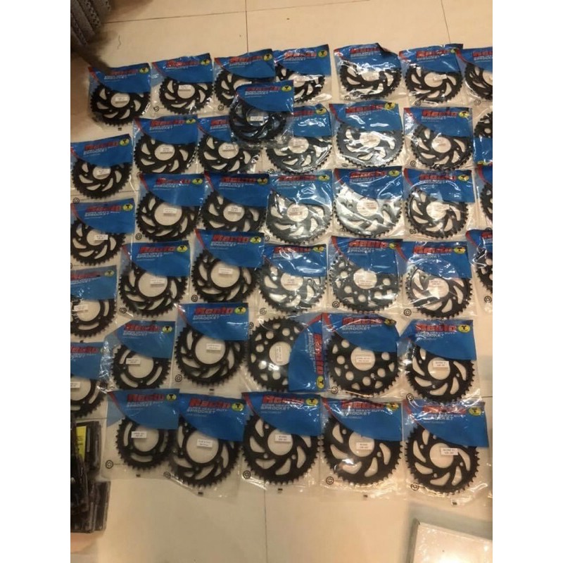 Bộ Nhông sên dĩa vàng Recto Exciter 135, Sirius, Taurus “ đĩa Size 28 => 45 “