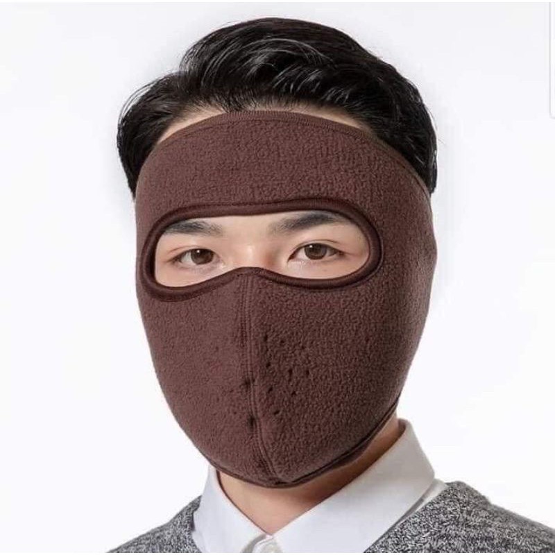 💯[DEAL SỐC ]💯Khẩu trang ninja vải lót nỉ. dán gáy che kín tai chống nắng chống rét chống bụi . chạy xe phượt nam nữ .hè