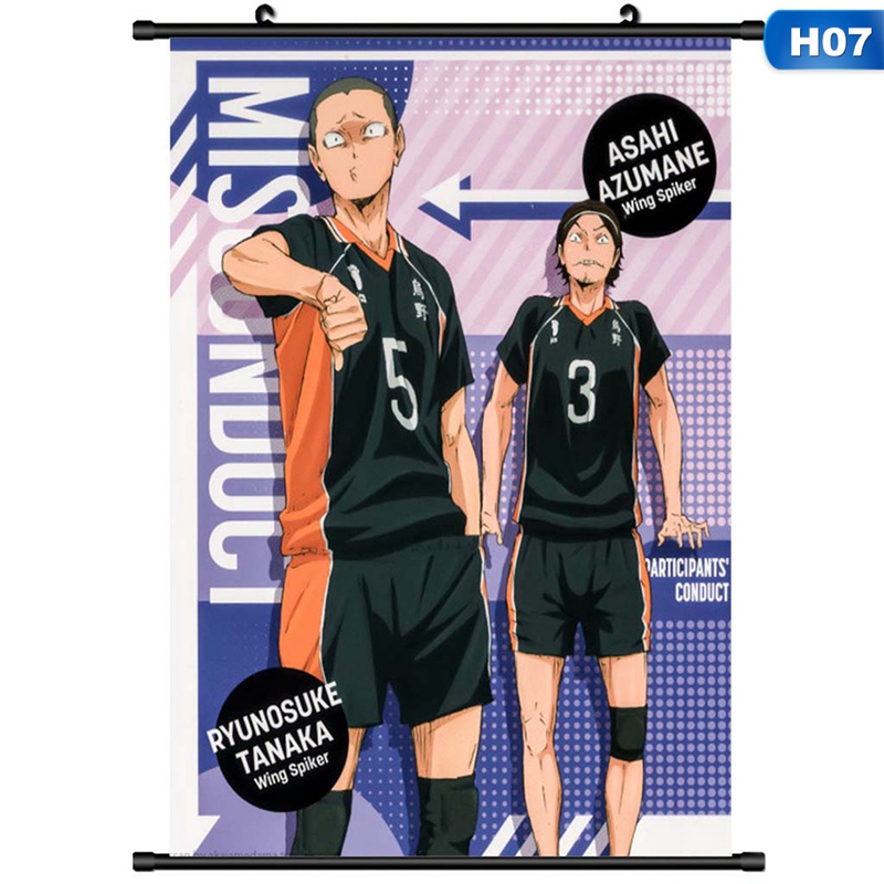 Tranh treo tường hình hoạt hình Haikyuu Anime Nhật Bản