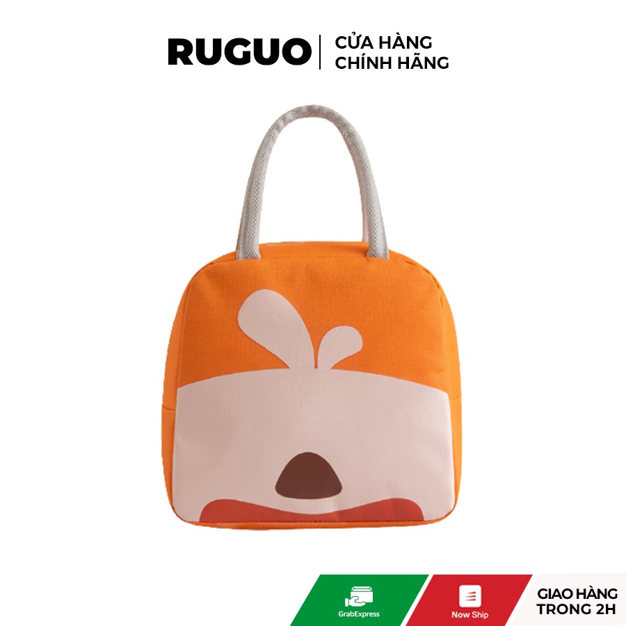 Túi đựng hộp cơm văn phòng hình gấu giữ nhiệt cao cấp ngăn dựng rộng rãi | BigBuy360 - bigbuy360.vn