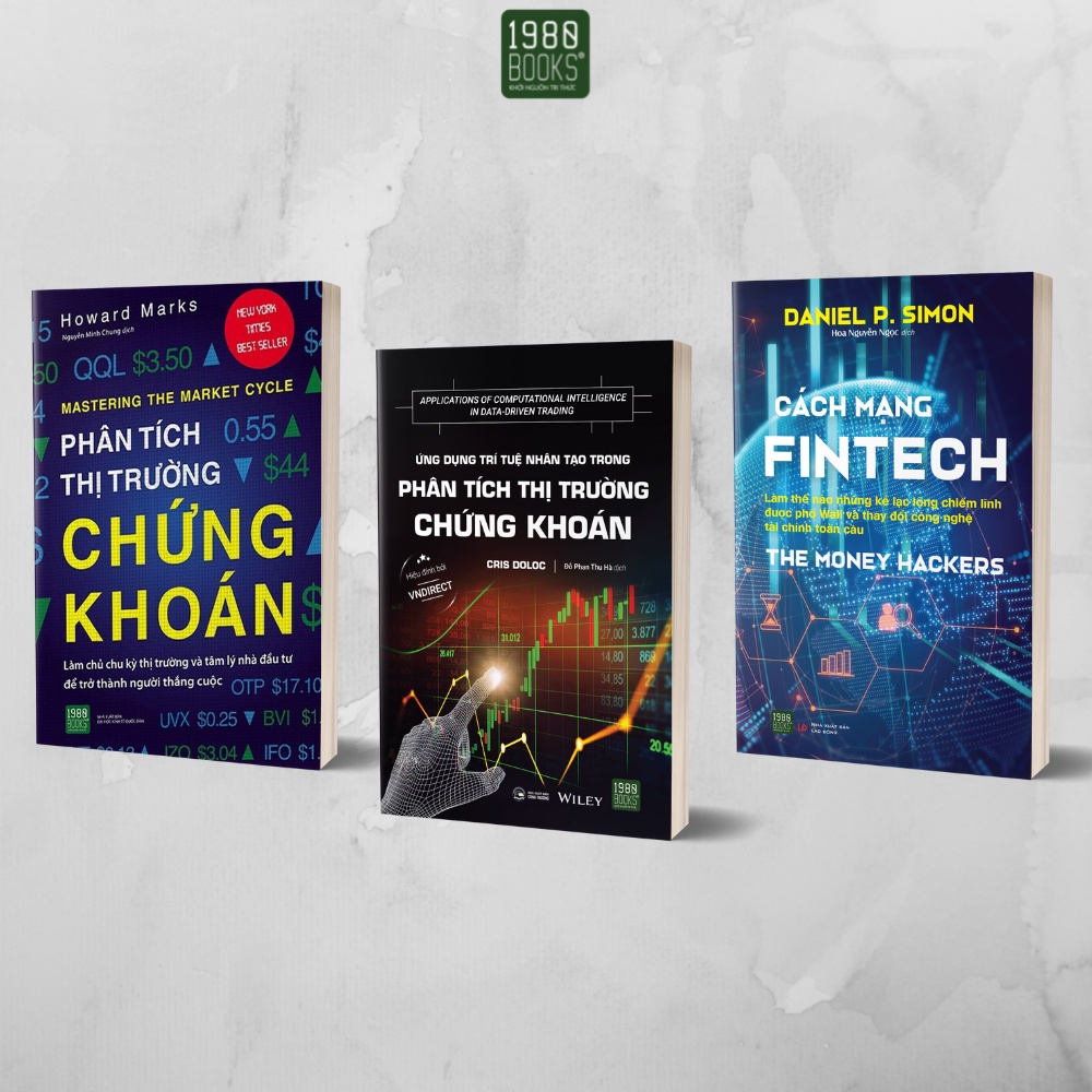 Sách - Combo Ứng dụng trí tuệ nhân tạo trong phân tích thị trường chứng khoán + Cách mạng Fintech + Phân tích TTCK