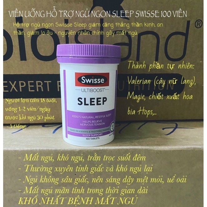 [Hàng chuẩn Úc] Viên uống hỗ trợ giấc ngủ Swisse Sleep Support DATE 2023 | Thế Giới Skin Care