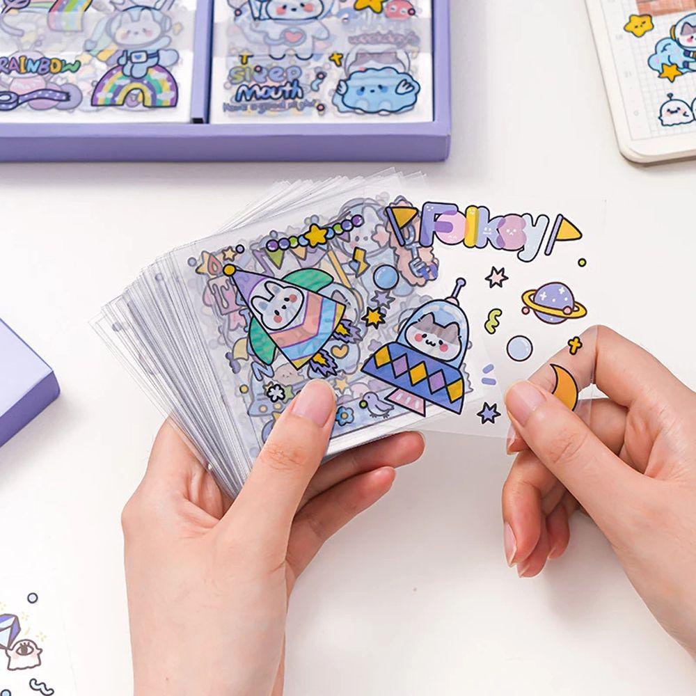 Sticker PVC Dán Trang Trí Sổ Tay Hình Thỏ PEWANY