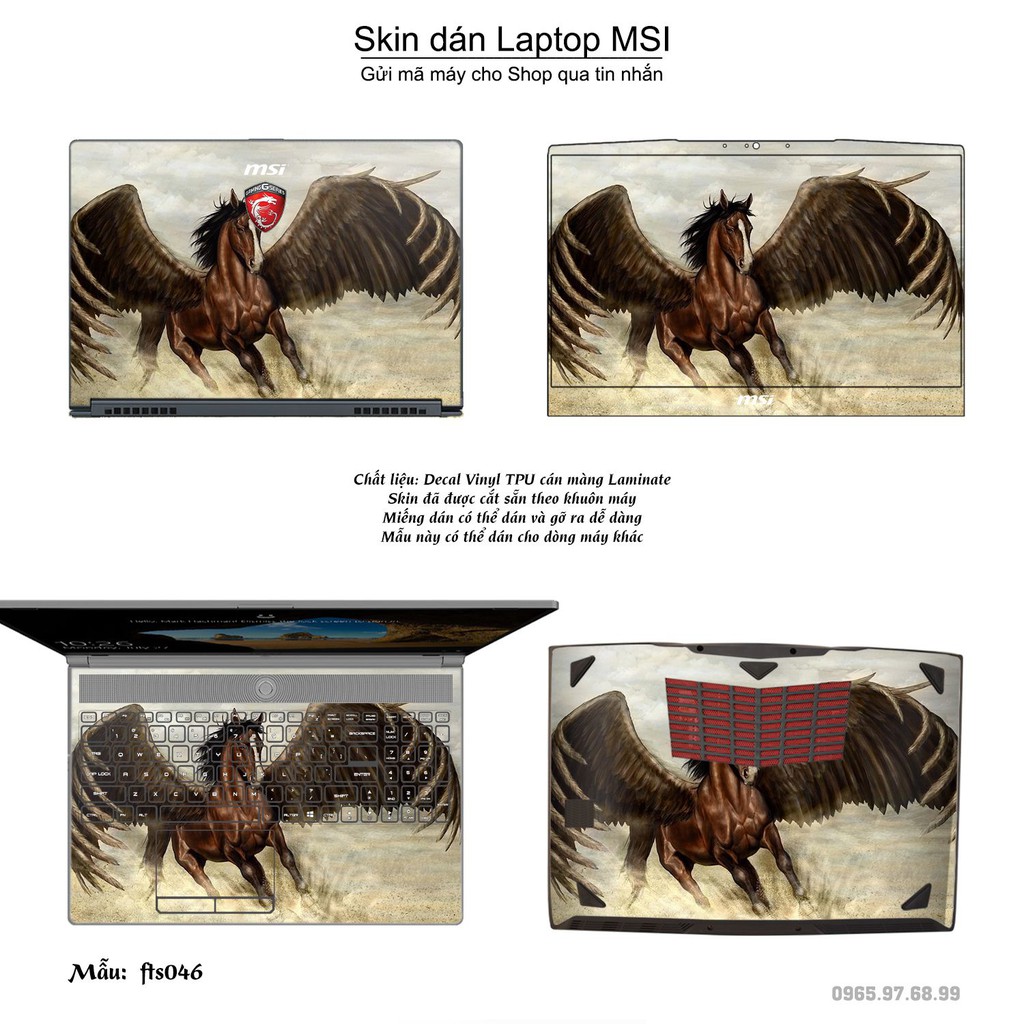 Skin dán Laptop MSI in hình Fantasy _nhiều mẫu 5 (inbox mã máy cho Shop)