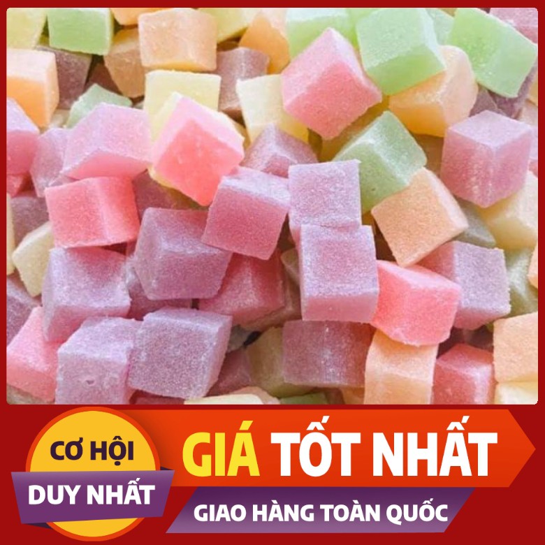 450g LON KẸO DẺO SỮA 7 LOẠI TRÁI CÂY ĐÀ LẠT