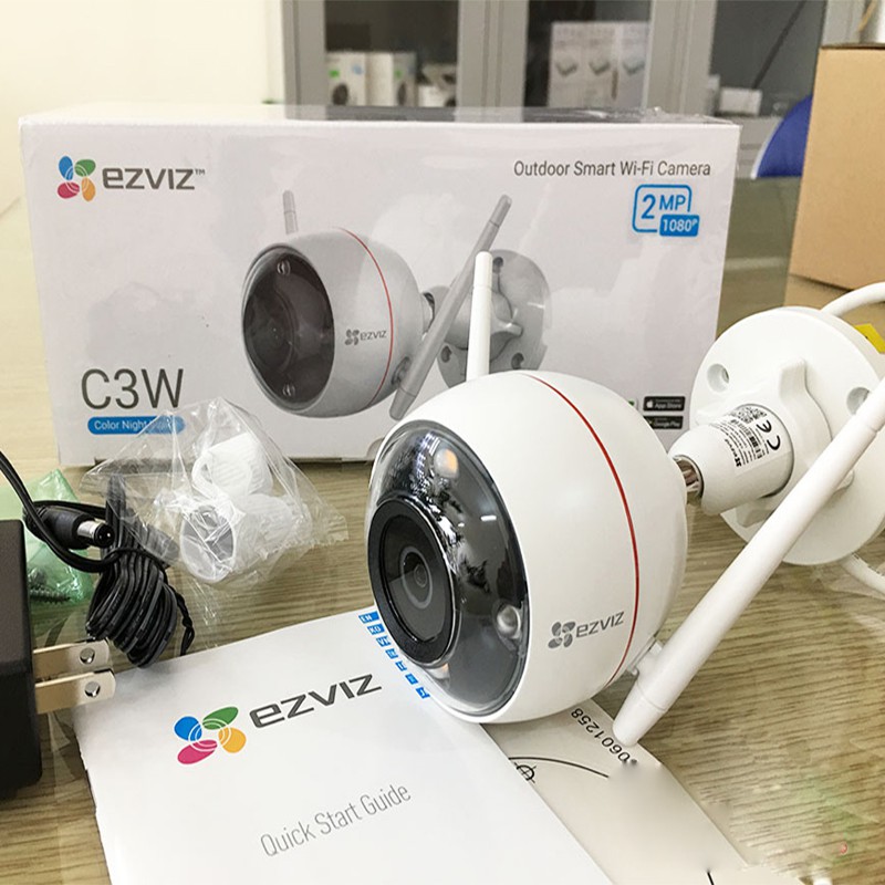 CAMERA IP WIFI Ngoài Trời EZVIZ C3N C3W PRO, C3X MÀU ĐÊM, AI Thông minh - C3WN 2MB 1080P Full HD - Chính Hãng BH24TH