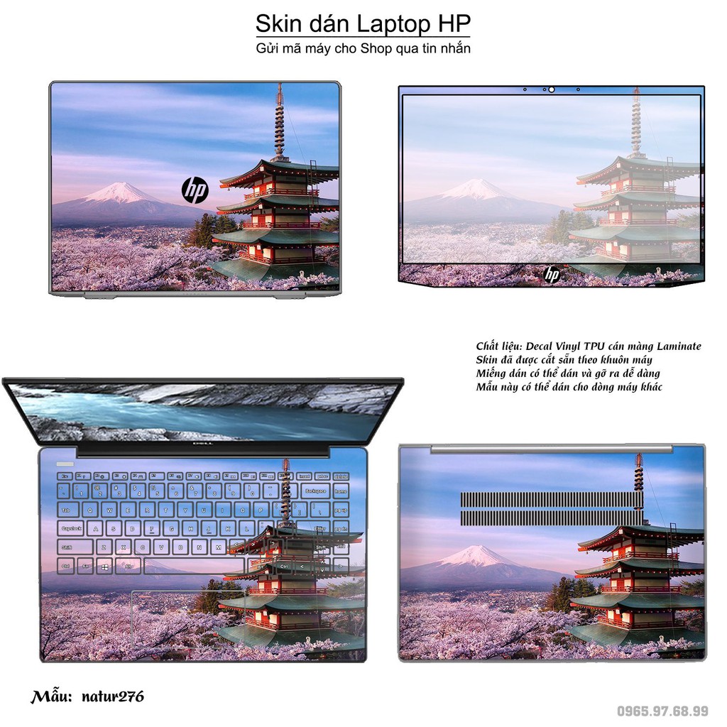 Skin dán Laptop HP in hình thiên nhiên nhiều mẫu 10 (inbox mã máy cho Shop)