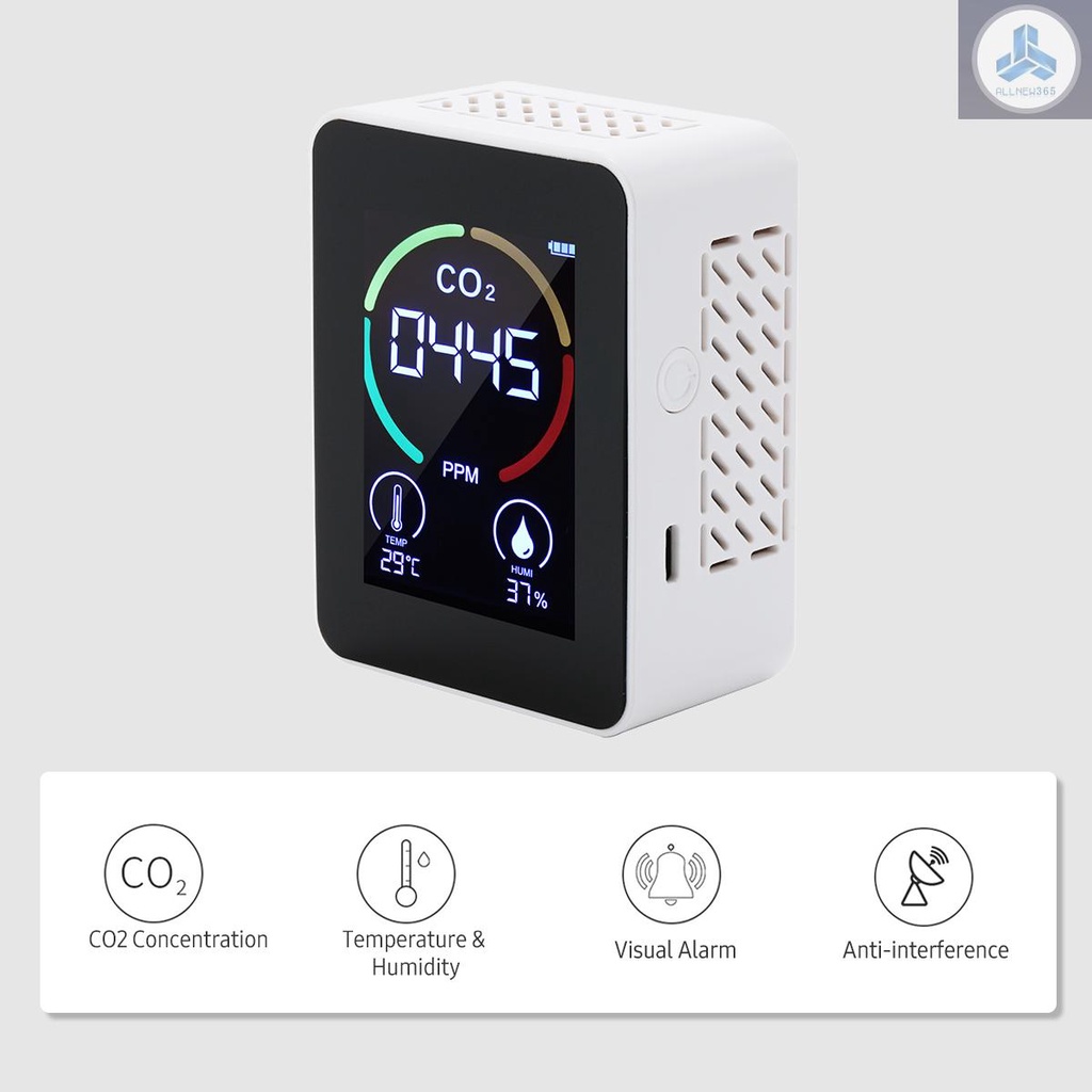 Máy Đo Nồng Độ CO2 Màn Hình LCD 2.8-inch Pin 1200mAh CO2
