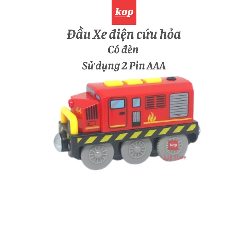 Xe lửa điện cổ điển (xe không kèm theo đường ray) - xe chơi được trên đường ray xe lửa gỗ