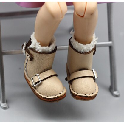 Giày Boot Thời Trang Cho Búp Bê 1/6 Blythes 1/8 BJD 3.7*1.6cm