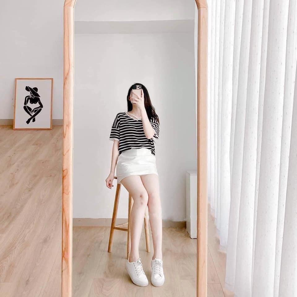 CHÂN VÁY CHỮ A KÈM QUẦN TRONG, VÁY NGẮN CHỮ A LƯNG CAO | BigBuy360 - bigbuy360.vn