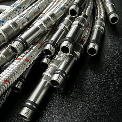 Dây cấp nước nóng lạnh - Dây cấp kim dùng vòi rửa chén, vòi lavabo nóng lạnh Foxis 50cm - 60cm