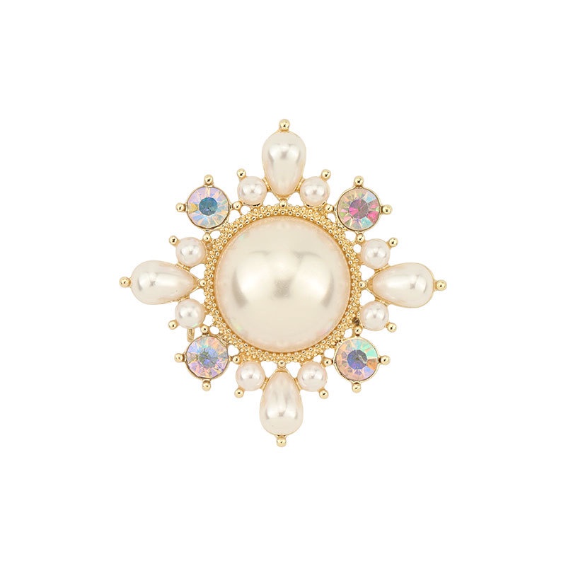 Ghim CàI ÁO HìNh Chữ ThậP ĐíNh Kim Cương NgọC Trai Giả ThờI Trang Cho Nữ