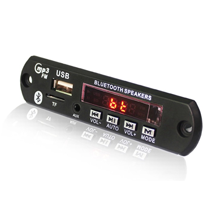 Mạch Giải Mã MP3 USB/TF/AUX/Bluetooth 7-12VDC