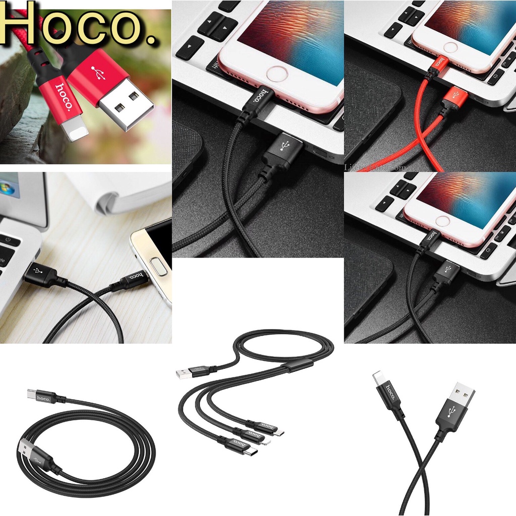 Cáp sạc iphone dài 1m/2m Hoco X14 siêu bền hàng chính hãng | BigBuy360 - bigbuy360.vn