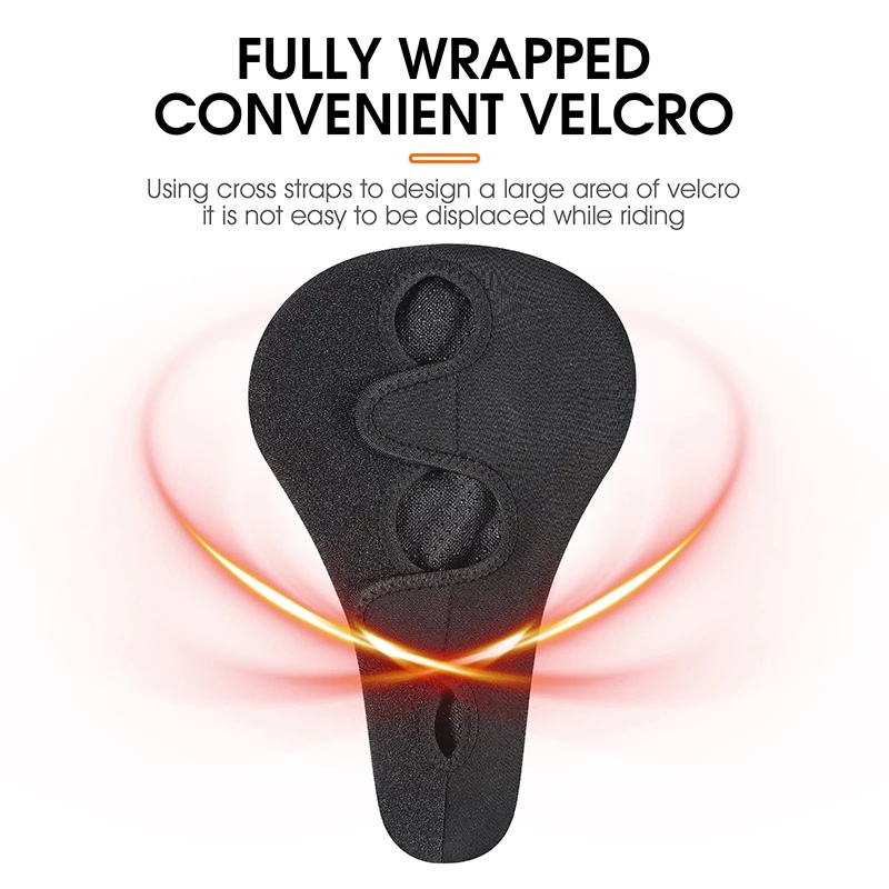 Vỏ bọc yên xe đạp WEST BIKING bằng da PU và xốp silicone mềm mại dày chống trượt