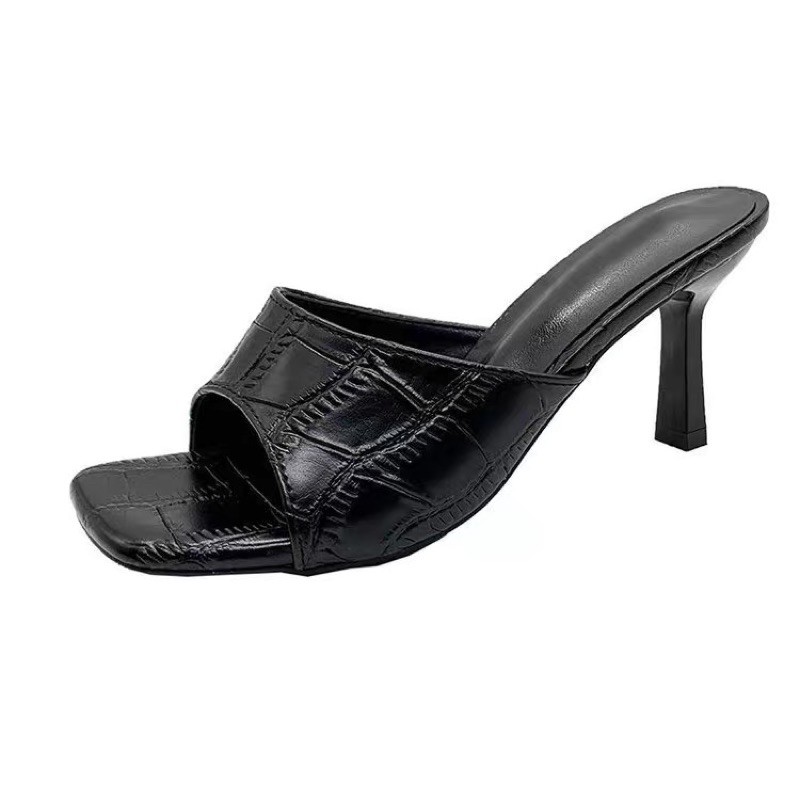 Guốc cao gót da rắn 7,5cm BIG SIZE 35-43