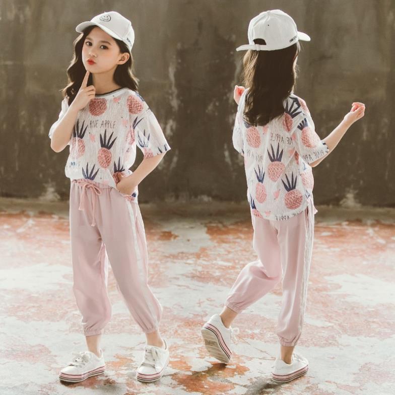 Đồ bộ bé gái 13 tuổi (5 - 15 tuổi)☑️ Set Áo Quần dài cho mùa thu đông☑️size đại 25kg, 30kg, 35kg, 40kg