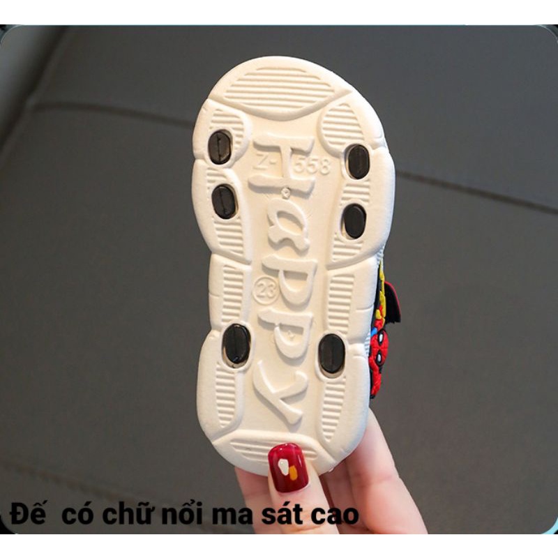 Dép quai hậu bé trai.sandal siêu nhân kiểu dáng thể thao đế mềm chống trơn trượt phong cách hè 2023 cho bé trai