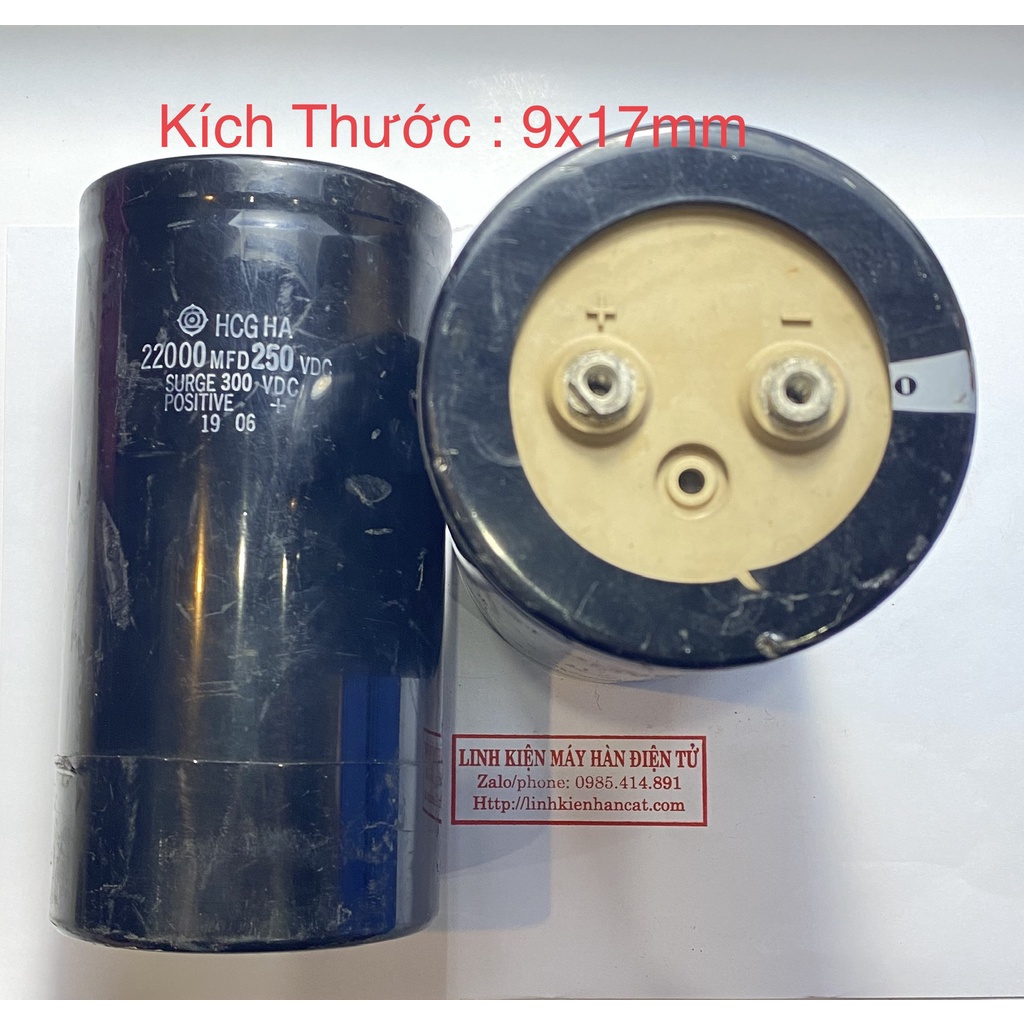 Tụ 22000UF 250VDC Tháo Máy