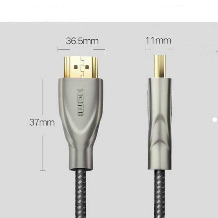 màu đen xám Cáp tín hiệu HDMI 2.0 Carbon UGREEN 50112 Hàng chính hãng