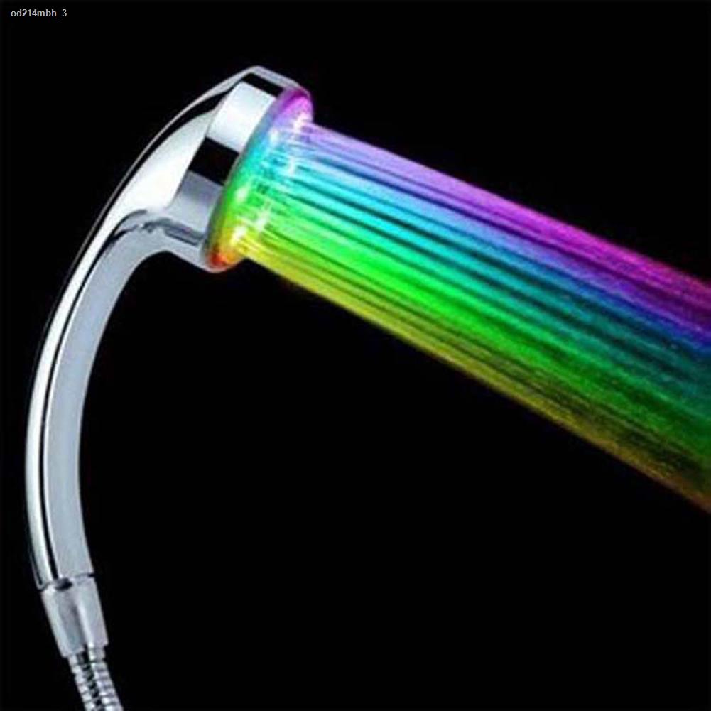 dễ làm sạch✐Đầu vòi hoa sen LED 7 màu Thay đổi màu sắc Đầu vòi hoa sen không có pin Phụ kiện phòng tắm Thác nước tự độn