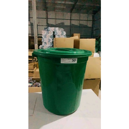 Thùng nhựa 50L đựng gạo, đựng nước, nuôi cá, trồng rau - Phi nhựa công nghiệp size lớn đựng hàng hoá tiện lợi