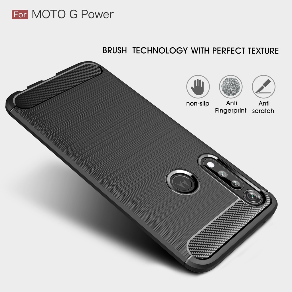 Ốp điện thoại mềm chống sốc dành cho Motorola Moto E7 2020 G Stylus Power Fast Play Edge S G100
