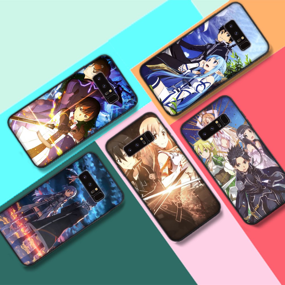 Ốp Điện Thoại Silicone Họa Tiết Sword Art Online Cho Samsung Galaxy Note 8 9 10 Lite A20 A30 A40 A50 A60 A70 M40 Plus