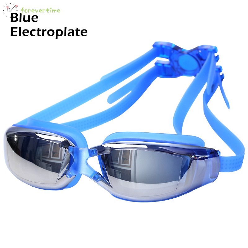 #kính# Swimming Goggles Anti-fog Anti-UV Clear Vision Flat Swimming Glasses for Summer Beach