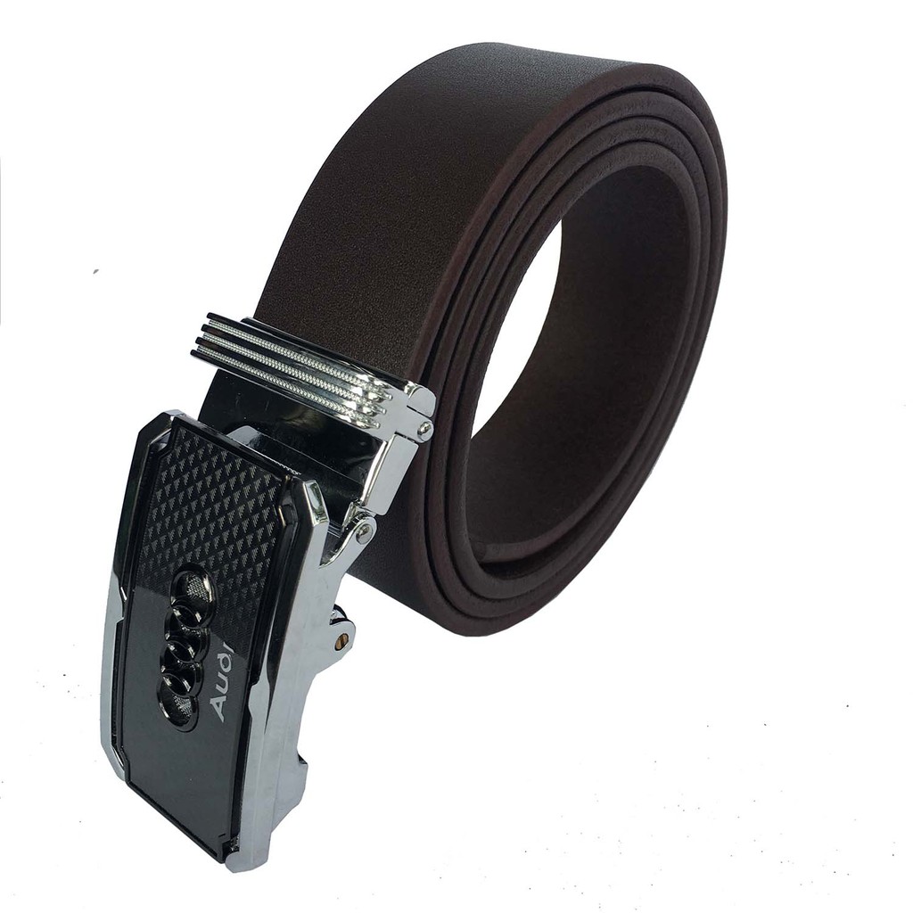 DâyNịt Nam/Thắt Lưng Nam Da Bò Đầu Khóa Logo Siêu Xe DLKTAUDI-02