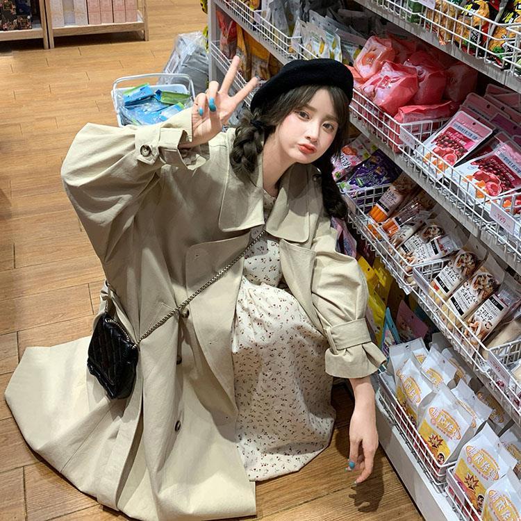 Áo Khoác Gió Dáng Rộng Thiết Kế Mới Thời Trang Theo Phong Cách Hàn Quốc
