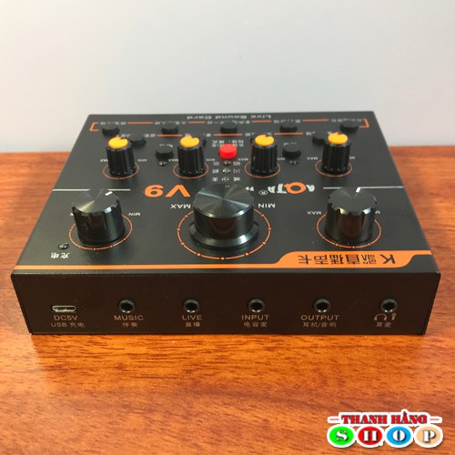 Sound card thu âm hát karaoke V9 mới nhất