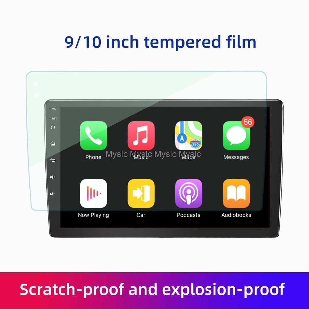 Kính Cường Lực 9/10.1 Inch Chống Trầy Chống Thấm Nước Bảo Vệ Màn Hình Radio Xe Hơi