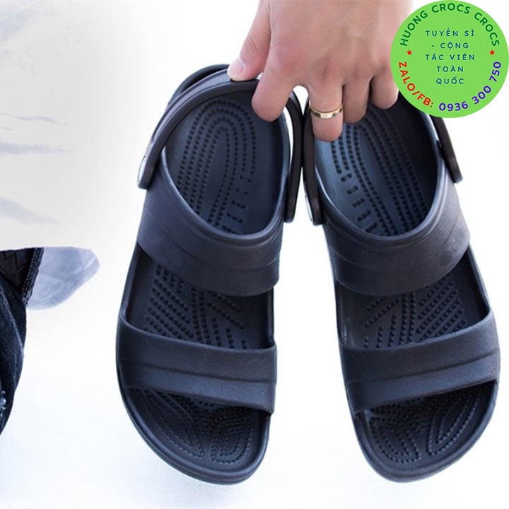 DÉP SANDAL CROCS CLASSIC CHO NAM MÀU XANH NAVY CHUẨN XỊN FULL BOX