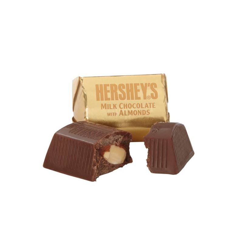 HERSHEY’S NUGGET MILK CHOCOLATE WITH ALMONDS -MỸ ( SOCOLA SỮA HẠNG NHÂN) - 286G