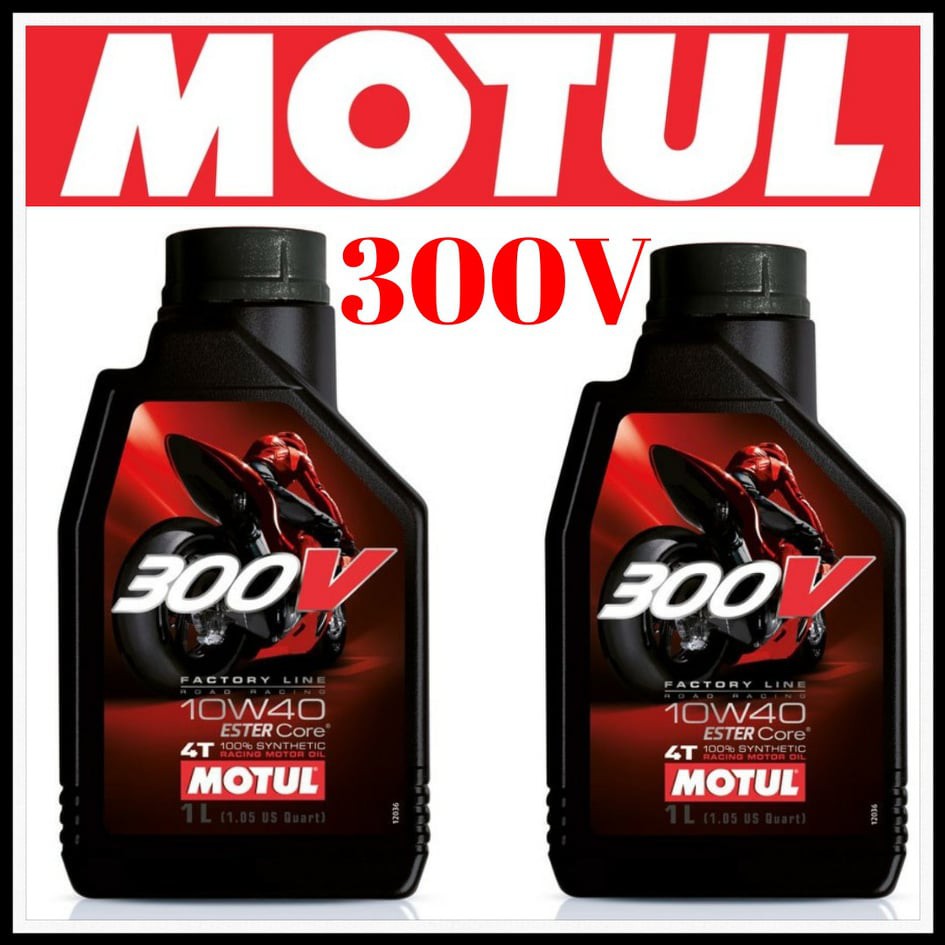 Dầu nhớt Motul 300V nhập khẩu  Pháp tem 3 lớp châu Âu | dầu nhớt FL Road racing 10W40 dung tích 1L