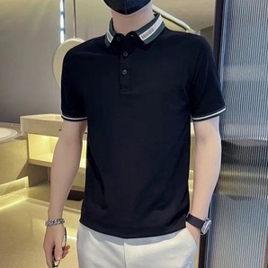 Áo Thun Polo Nam Tay Ngắn Có Cổ Size M-5XL Phong Cách Hàn Quốc Mới