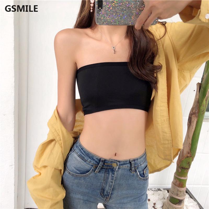 Áo ống màu trơn thoáng khí gợi cảm cho nữ