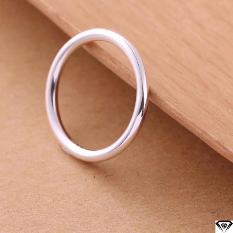 Nhẫn chỉ trơn bạc size to , hàng dầy dặn chuẩn bạc ta