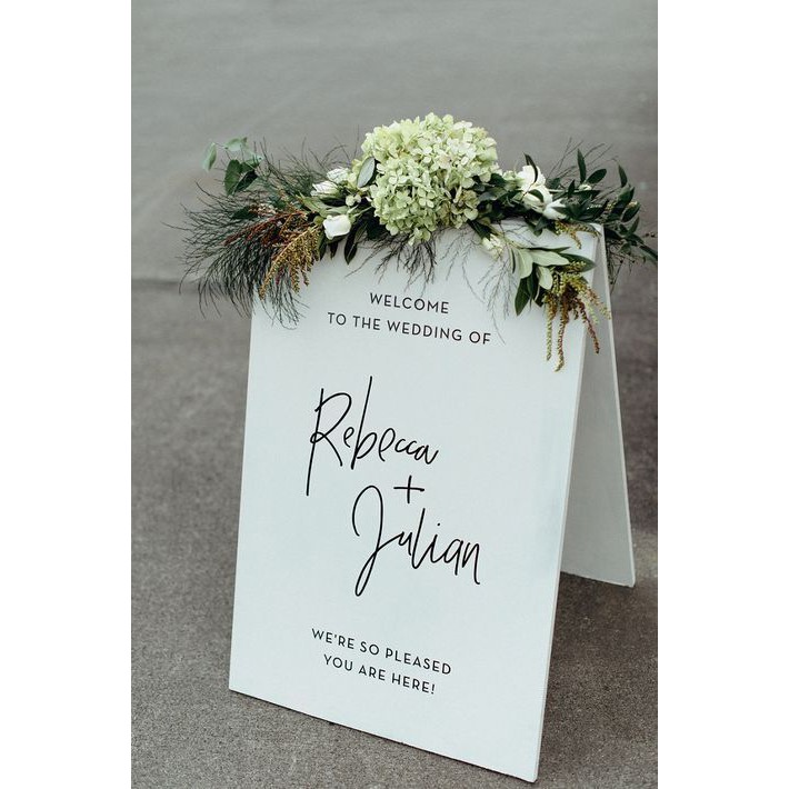 Bảng form, Bảng tên đám cưới, Lễ Vu Quy, Đính Hôn treo Backdrop