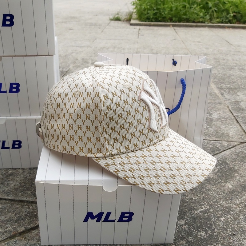 [ CHUẨN HÃNG ]  Mũ Nón MLB NY Baseball Cap Full Tag Code