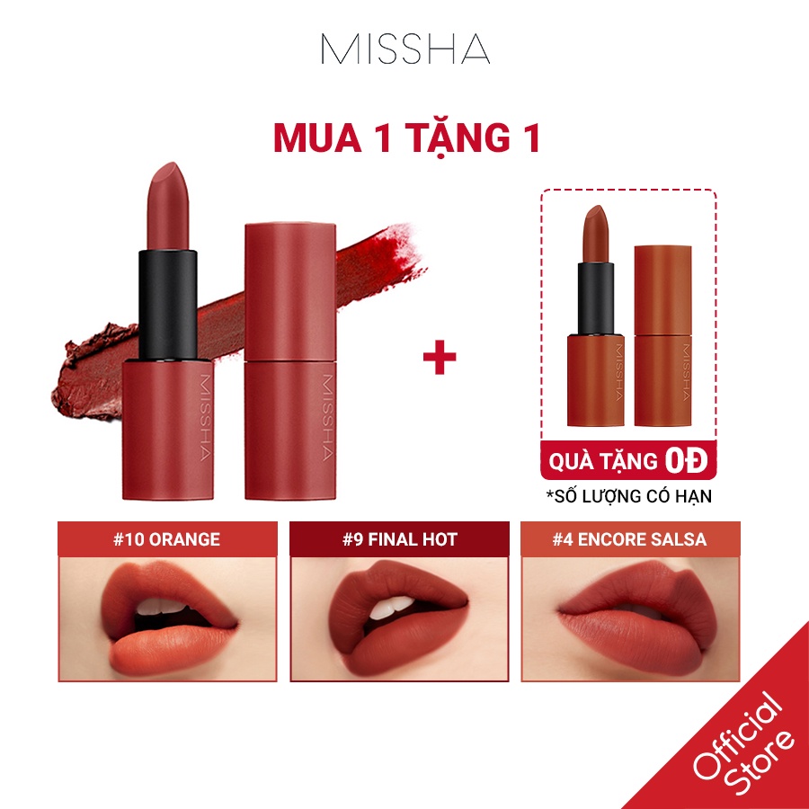 [Mã COSDEP -8% ĐH250k]Son Lì MISSHA Dare Rouge Version 2 3.5g