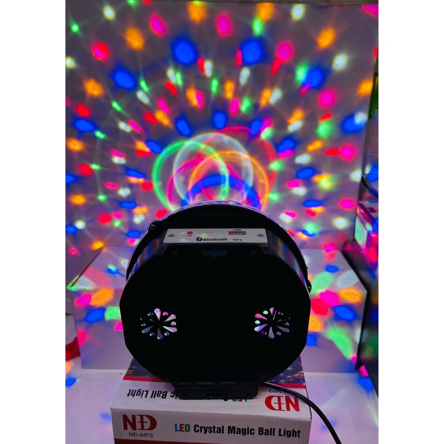 Đèn LED Vũ Trường Hình Quả Cầu Với Máy Nghe Nhạc Mp3 Đèn Tiệc Laser Vũ Hội 18W Đèn Chiếu Laze Sân Khấu DJ