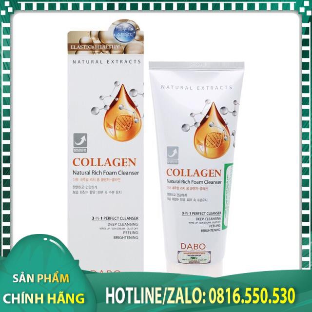 Sữa rửa mặt Dabo Collagen cao cấp 3 in 1 ( 180ml )