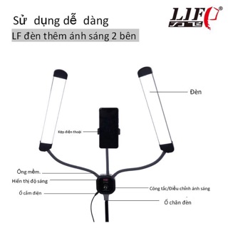 ĐÈN LED 2 RÂU CHUYÊN DỤNG PHUN XĂM SPA NỐI MI LIVESTREAM