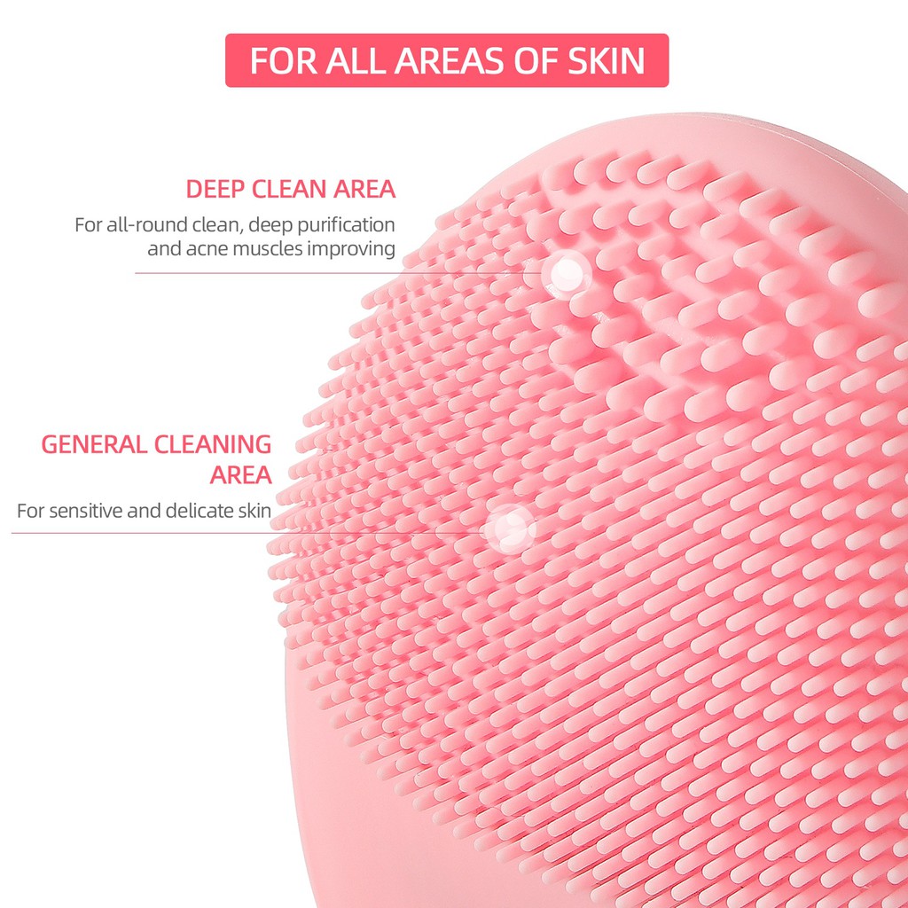 Máy Rửa Mặt Tẩy Trang Mini Bằng Silicone Tiện Dụng