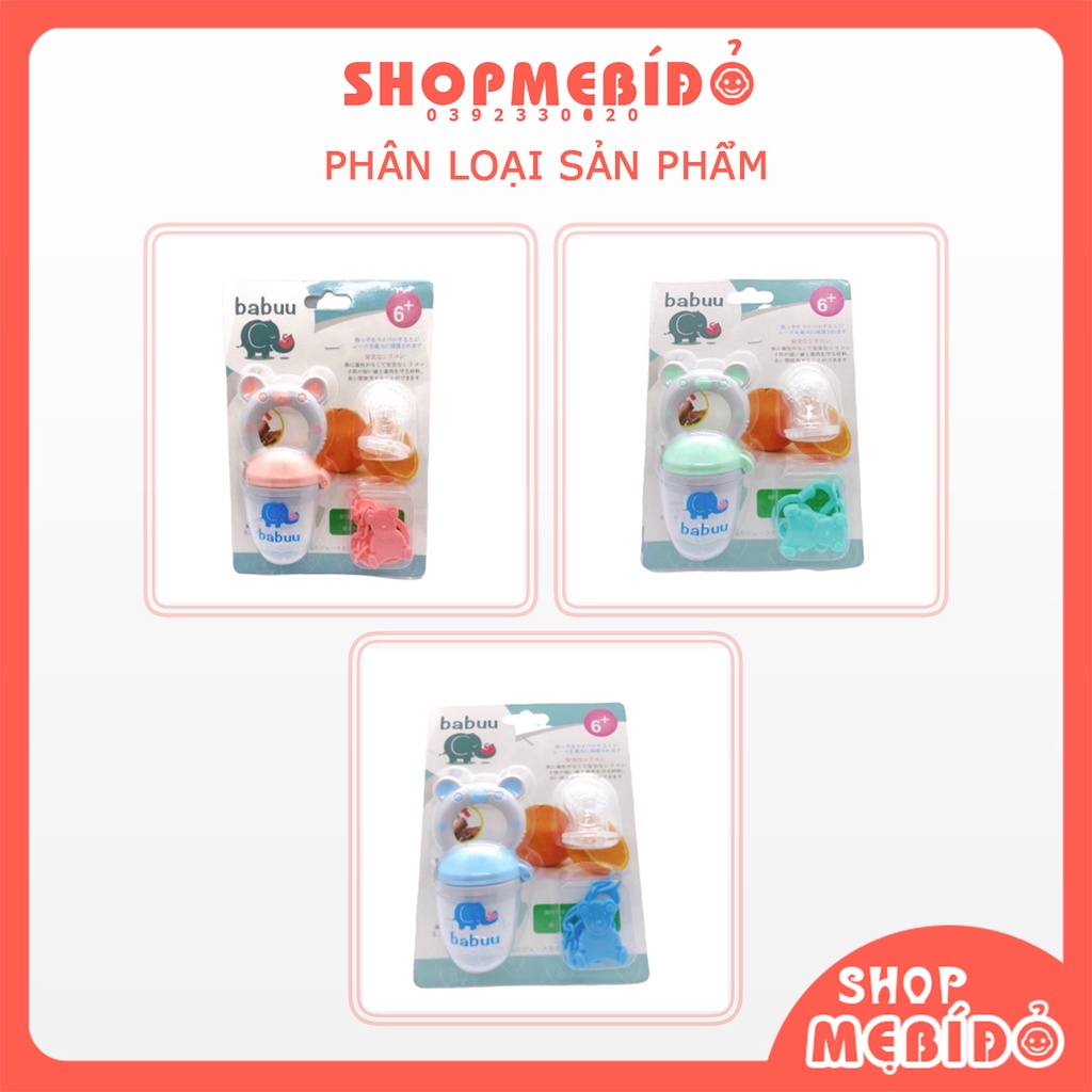 [CHÍNH HÃNG] Túi Nhai Ăn Dặm Chống Hóc BABUU Nhật Bản Cho Bé